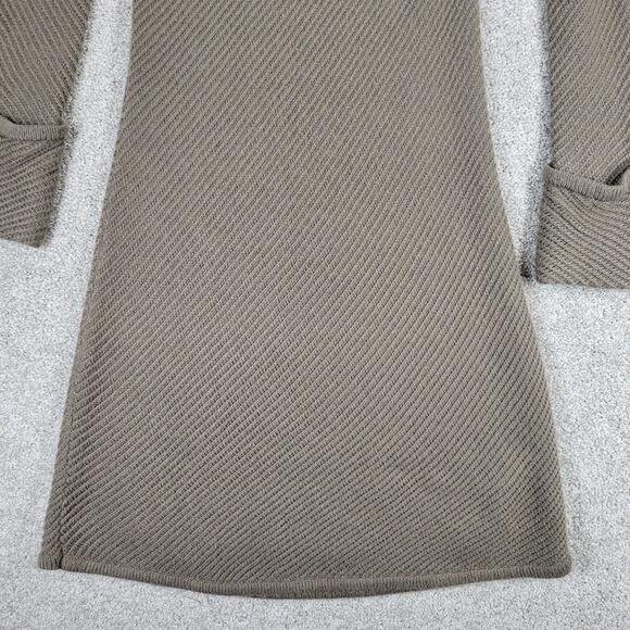 Design History Sweater Dress Womens L Brown Rib Angle Knit Pull On Midi Casual - Picture 5 of 13